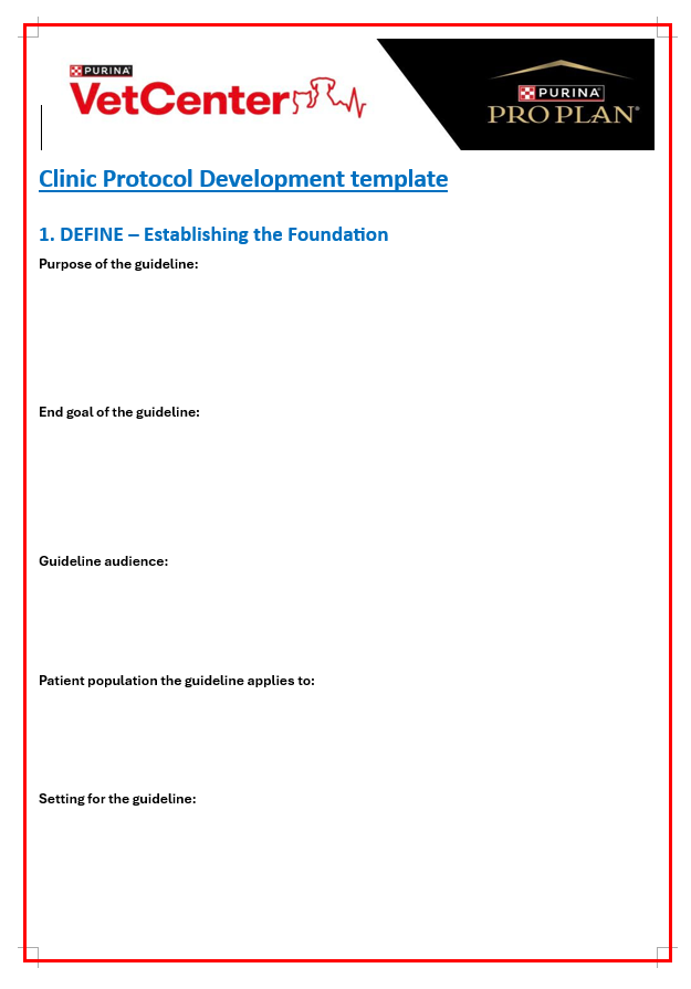 Clinic protocol development