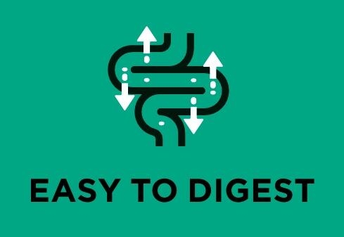 Formulated with easy to digest ingredients