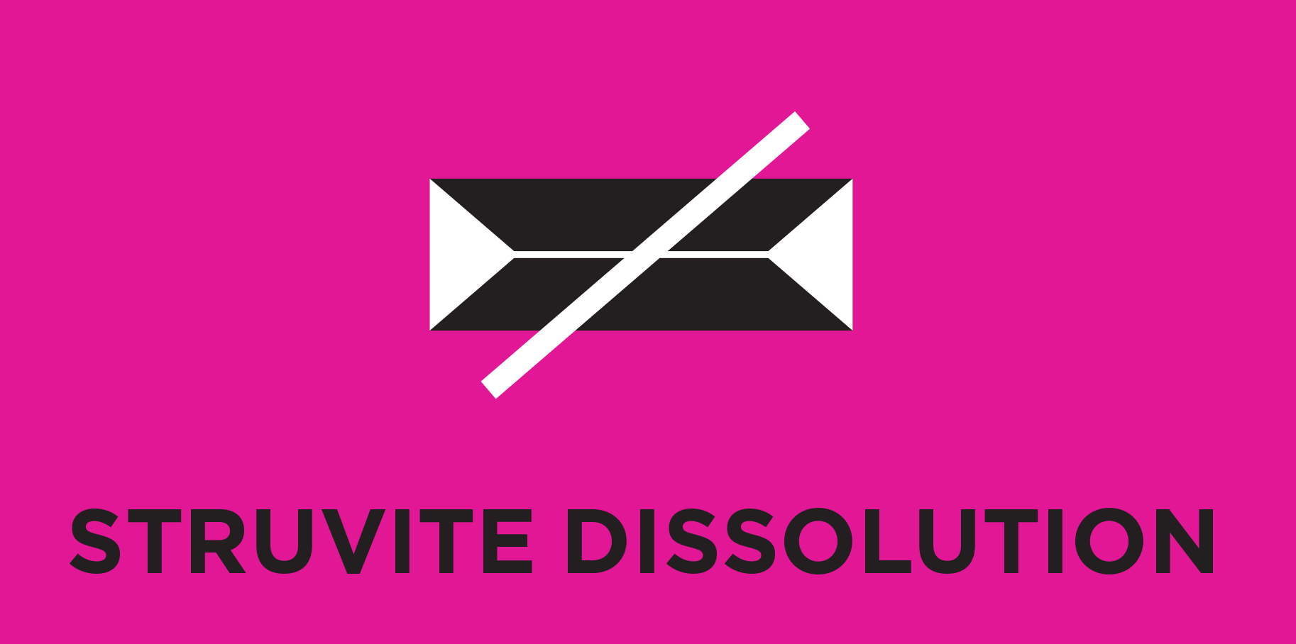 Struvite dissolution
