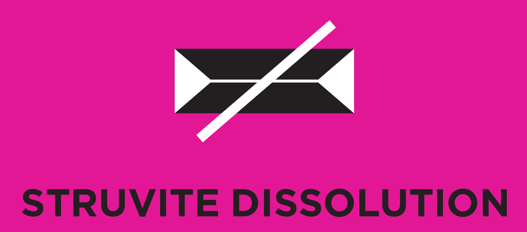 Struvite dissolution