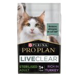 PRO PLAN® Allergen Reducing Sterilised LIVECLEAR® Turkey Dry Cat Food
