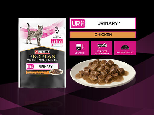 PRO PLAN® VETERINARY DIETS FELINE UR St/Ox Urinary™ - Chicken Pouch